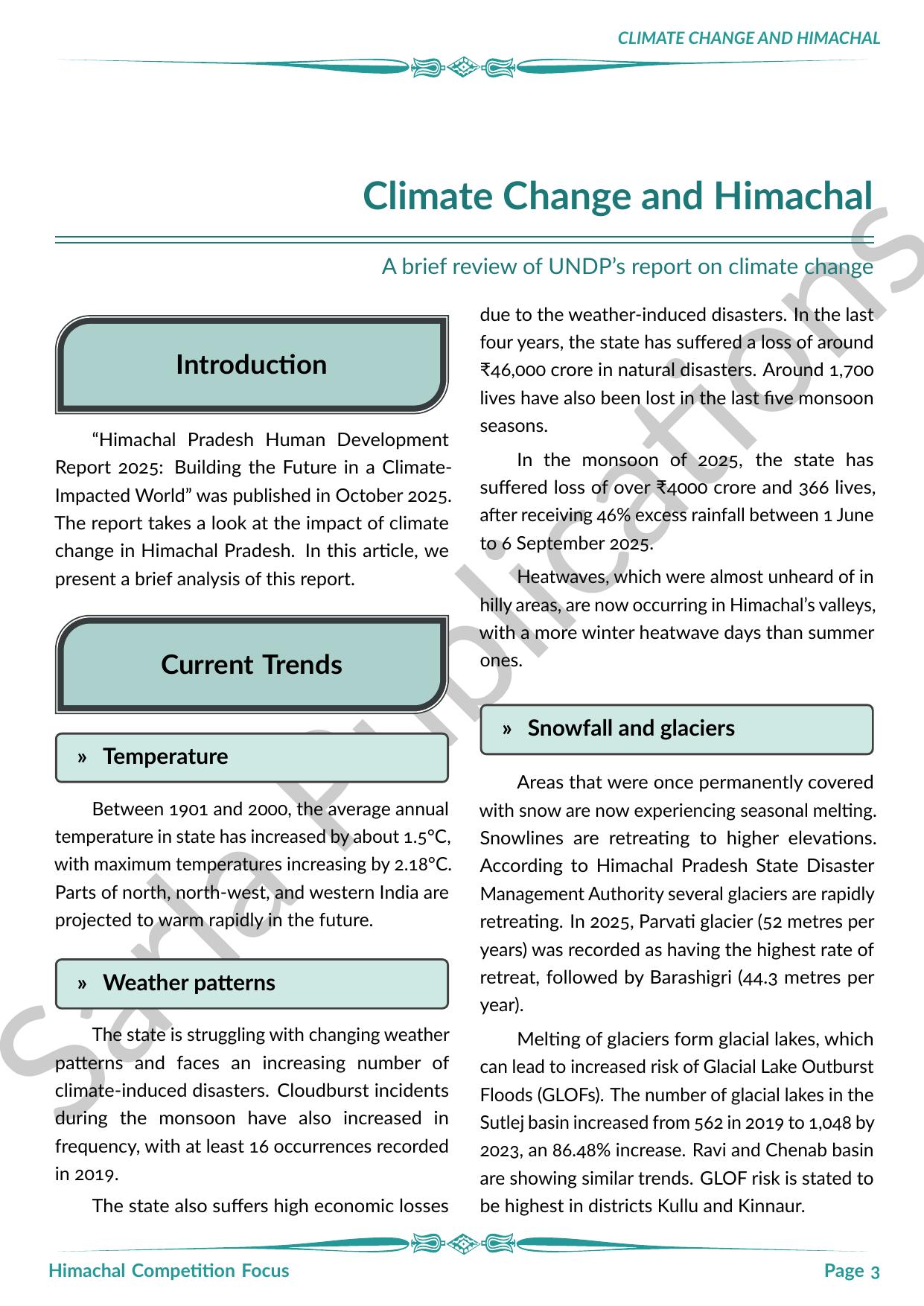 Climate Change and Himachal: A brief review of UNDP's report on climate change - Image 1