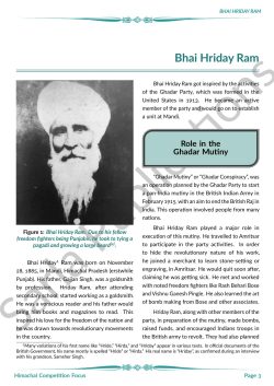 Bhai Hriday Ram - Himachal Competition Focus Premium Article